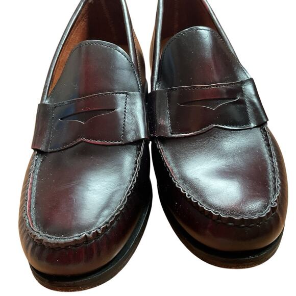 Men’s brown penny loafers with lift for height 7.5 - Picture 4 of 8